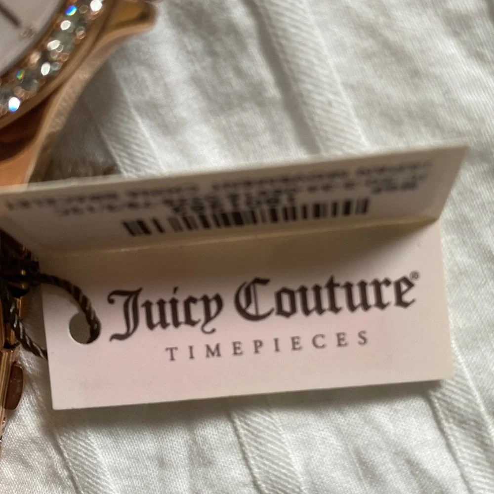 JUICY COUTURE TIMEPIECES LARGE GOLD WATCH WITH JEWELS MSRP $265.00 NWT